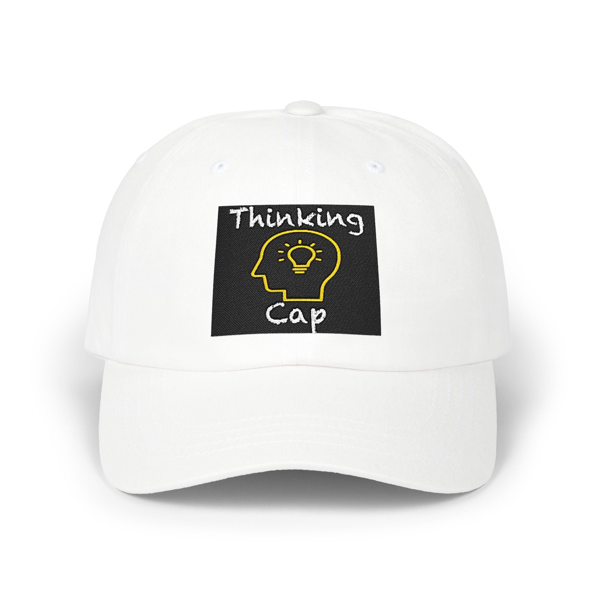 Thinking Cap Dad Cap — Embroidered Baseball Hat Pricing in USD
